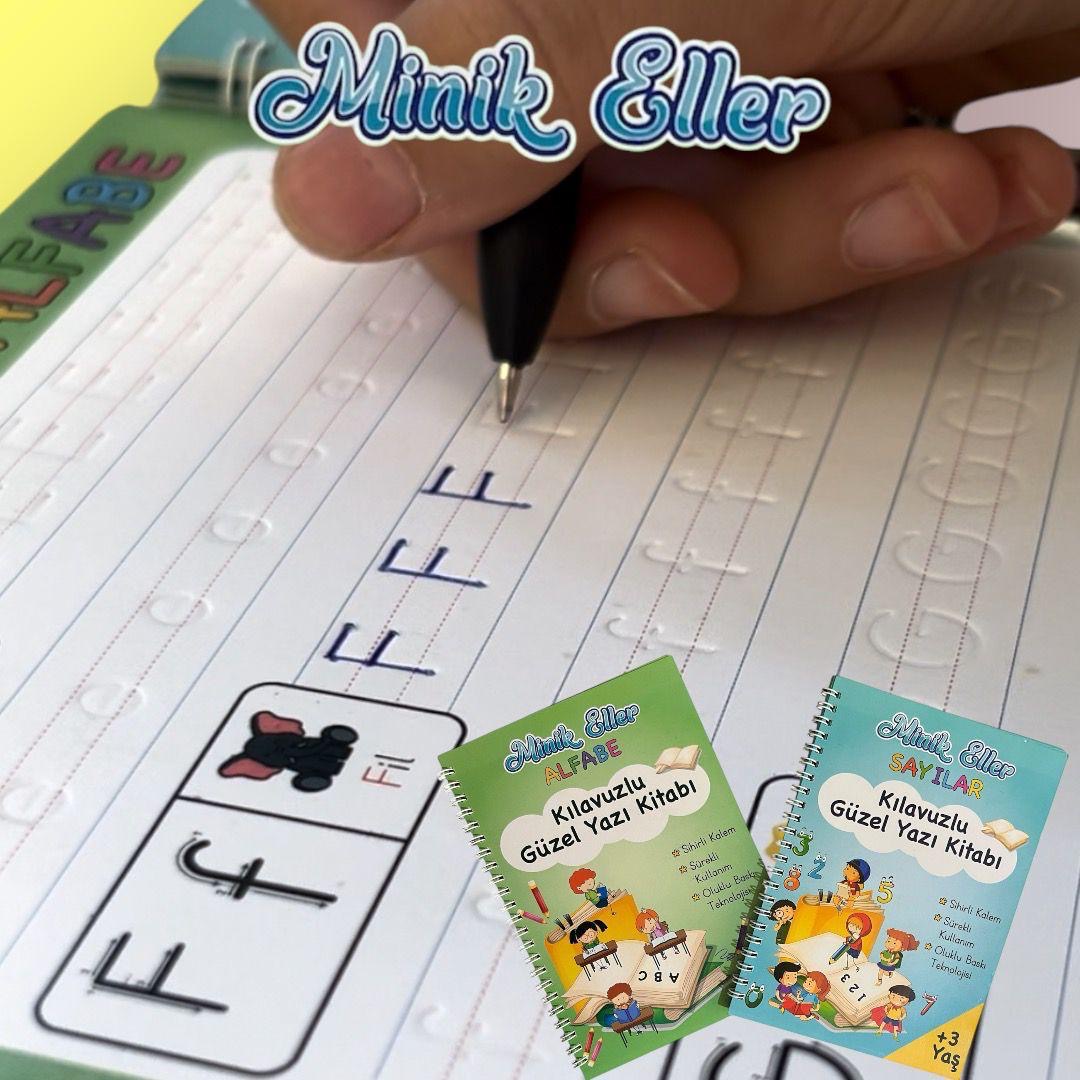 Alfabe kitabında oluklu F harfi çalışması